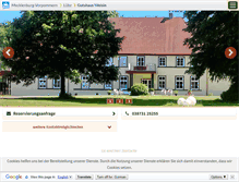 Tablet Screenshot of gutshaus-weisin.de
